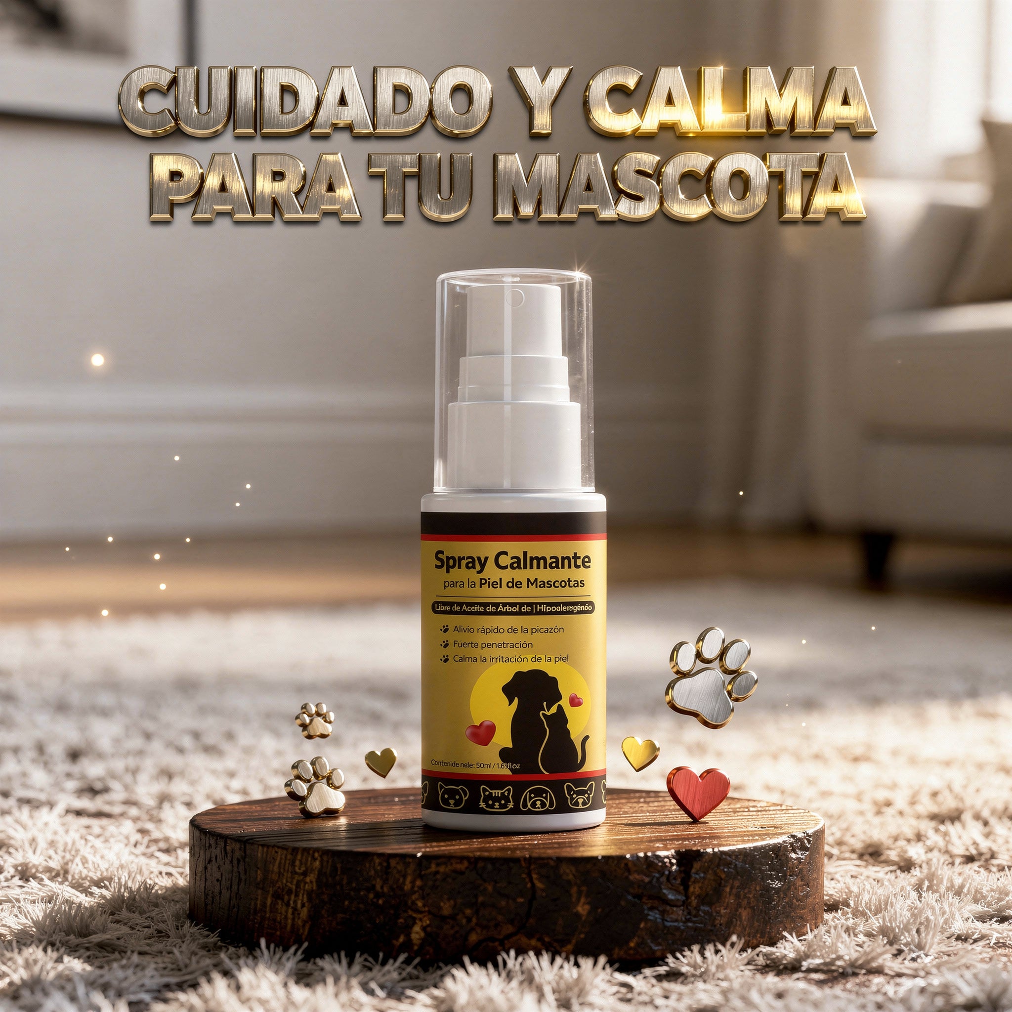 Spray Calmante para la Piel de Mascotas  A1