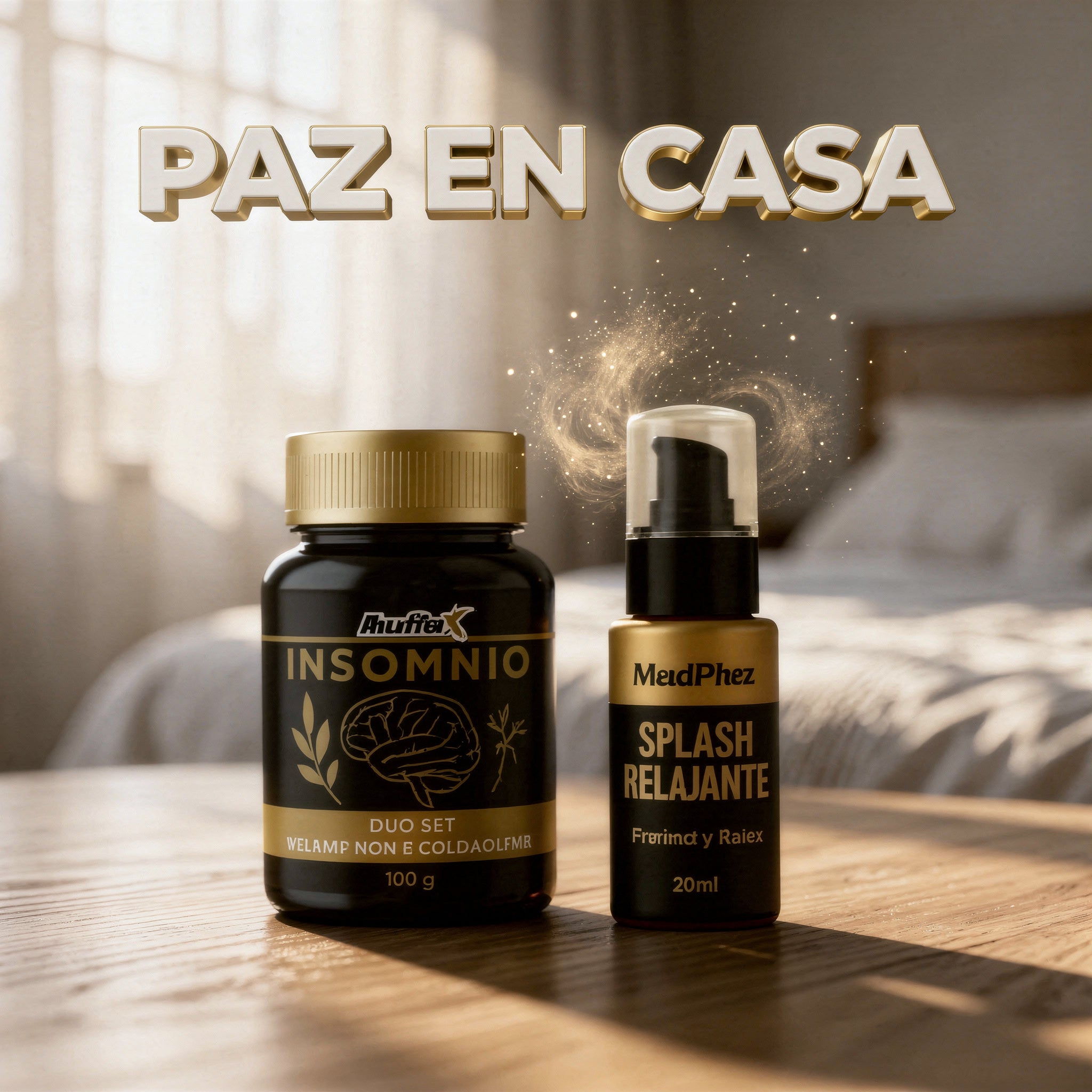 GOMAS INSOMNIO + SPLASH RELAJ A3